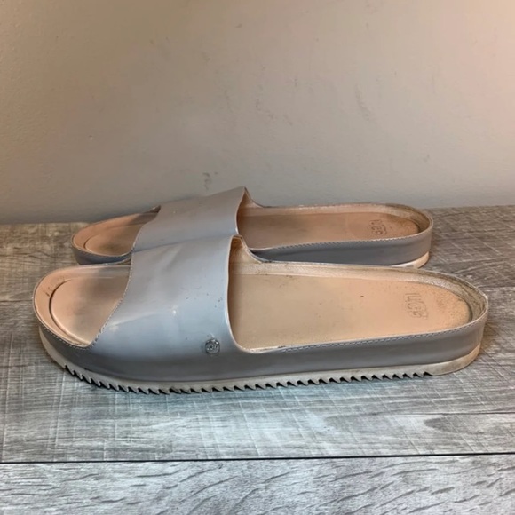 Ugg Jane Patent Leather Slide Sandals 9 - Picture 6 of 9